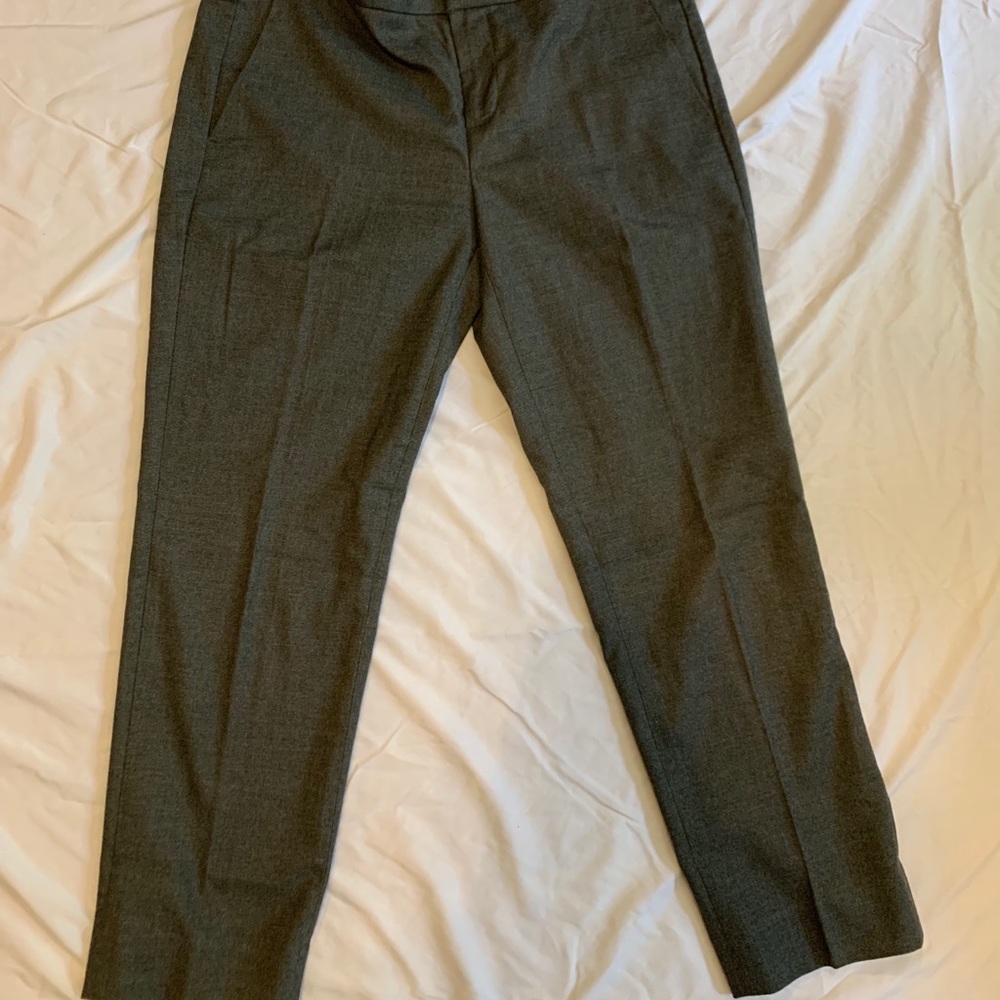 Gray wool dress pants